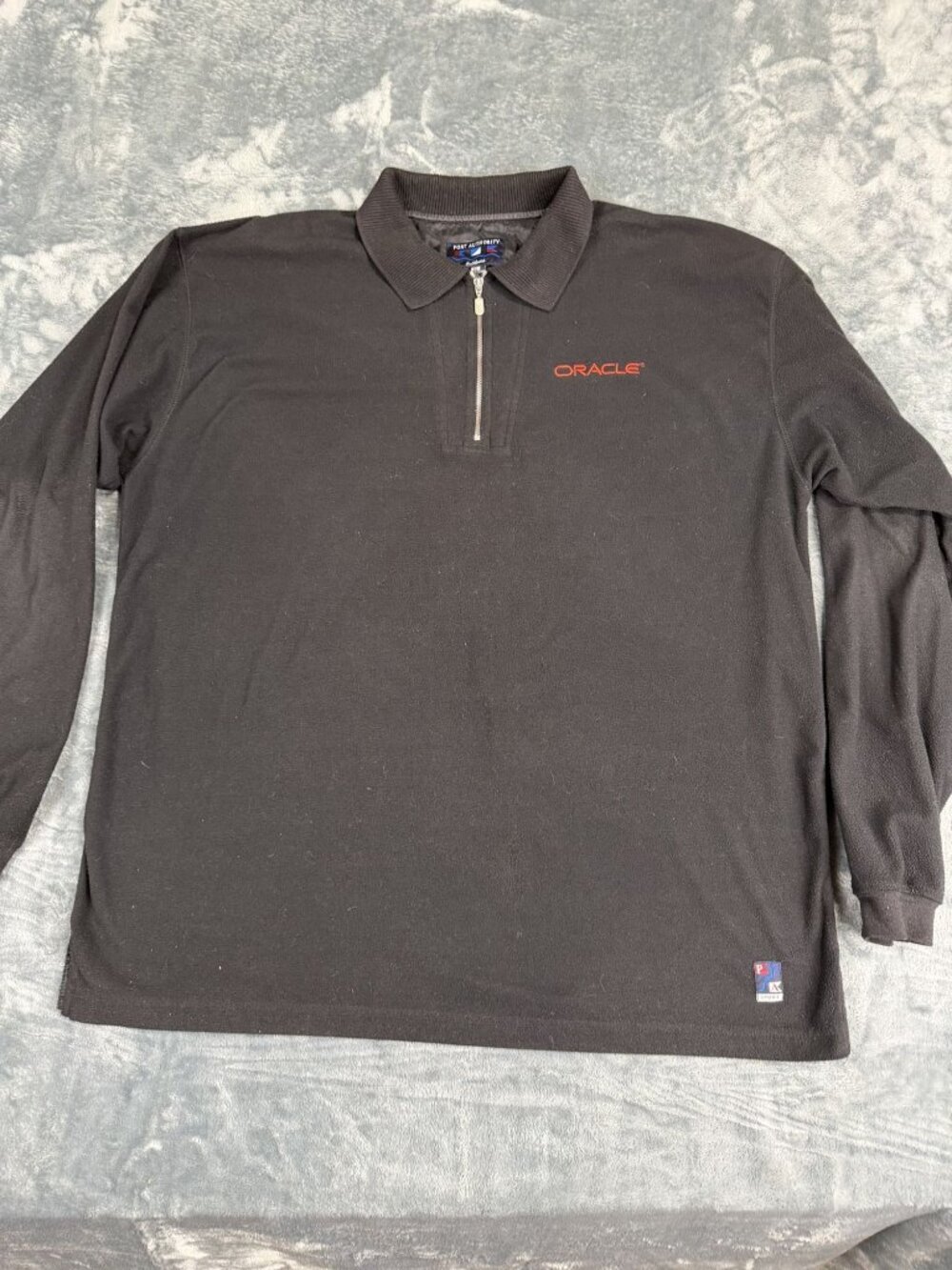 Port Authority Oracle Black 1/4 Zip Fleece Pullover XL Mens